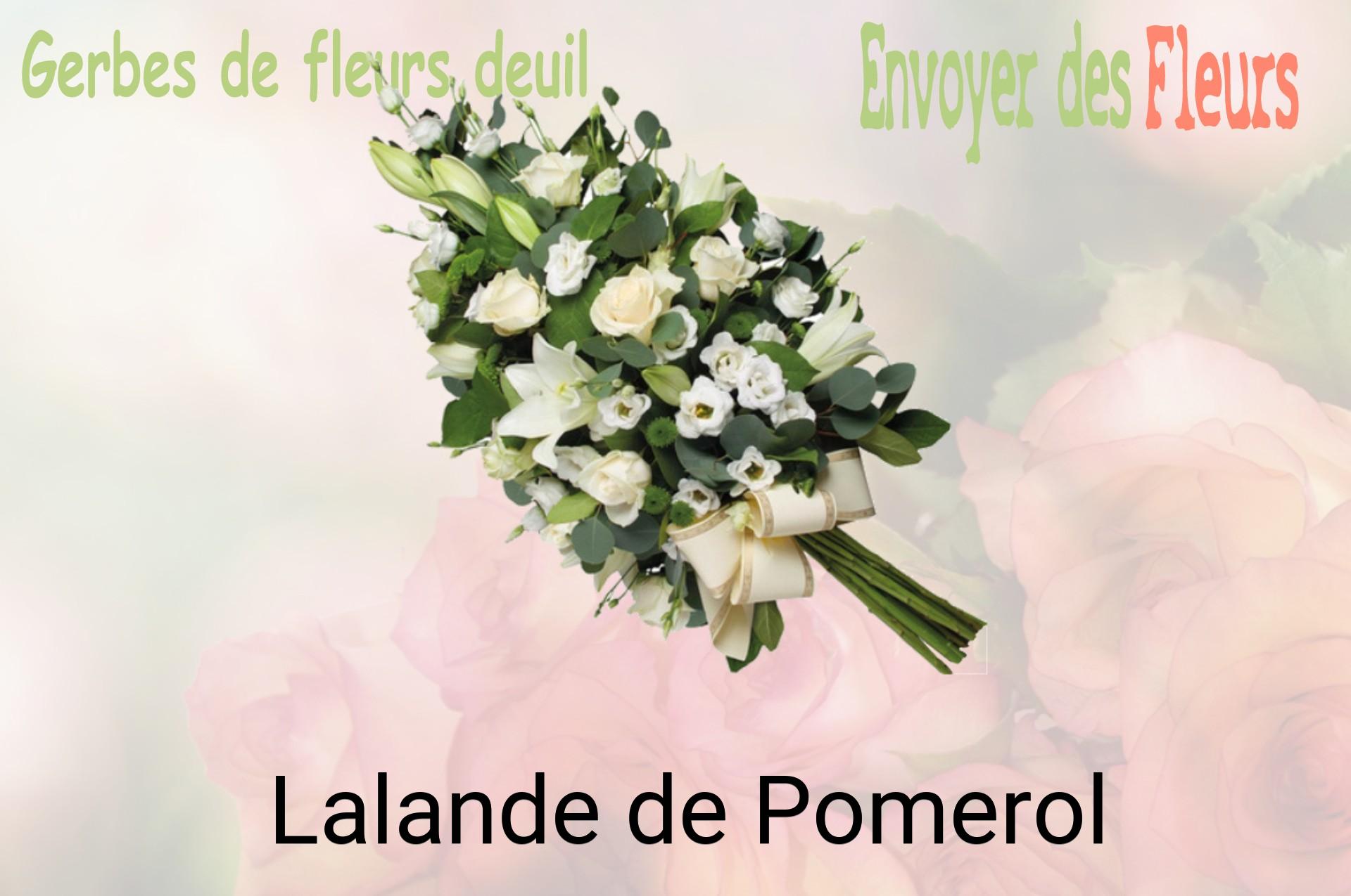 Gerbe de fleurs de deuil livrée à Lalande-de-Pomerol